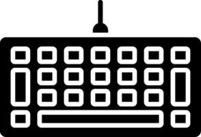 Keyboard Glyph Icon vector