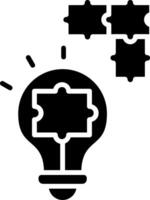 Problem Solving Glyph Icon vector