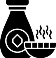 Shoyu Glyph Icon vector
