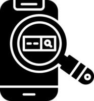 Search Glyph Icon vector