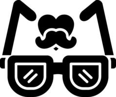 Sunglasses Glyph Icon vector