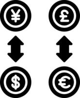 Displacement Glyph Icon vector