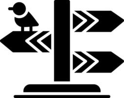Directions Glyph Icon vector