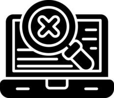 Code Error Glyph Icon vector