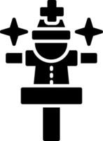 Hand Puppet Glyph Icon vector