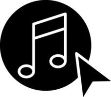 Music Glyph Icon vector