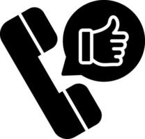 Best Customer Experience Glyph Icon vector