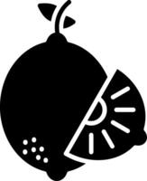 Lemon Glyph Icon vector