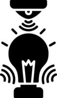 Light Sensor Glyph Icon vector