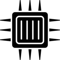 Microchip Glyph Icon vector