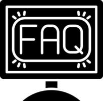 Monitor Glyph Icon vector