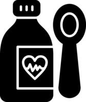 Syrup Glyph Icon vector