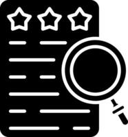 Analysis Glyph Icon vector