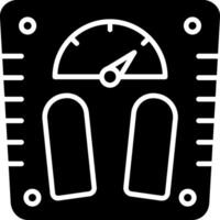 Weight Scale Glyph Icon vector