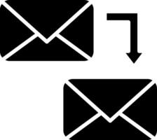 Mail Glyph Icon vector