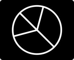 Pie Chart Glyph Icon vector