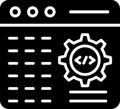 Programming Glyph Icon vector