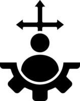 Decision Making Glyph Icon vector