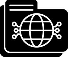 Folder Glyph Icon vector
