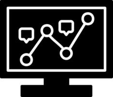 timeline Glyph Icon vector
