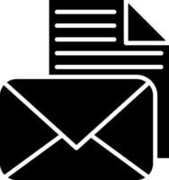 Sent Glyph Icon vector