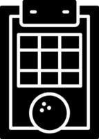 Score Glyph Icon vector