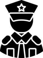 Guard Glyph Icon vector