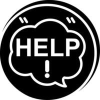 Help Glyph Icon vector