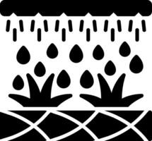 Irrigation Glyph Icon vector