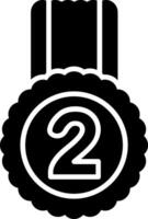 2nd Prize Glyph Icon vector