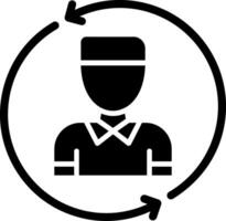 Change Glyph Icon vector