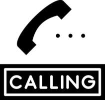 Calling Glyph Icon vector