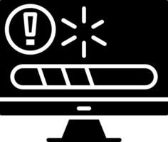 Error Glyph Icon vector