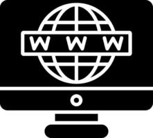 Internet Glyph Icon vector