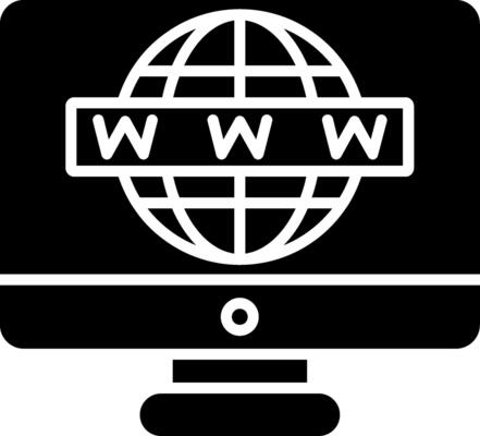Internet Glyph Icon