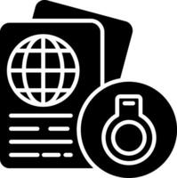 Deported Glyph Icon vector