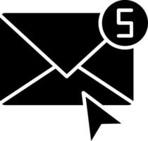 Mail Glyph Icon vector
