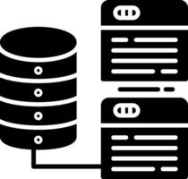 Relational Glyph Icon vector