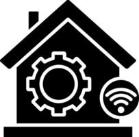 Home Automation Glyph Icon vector