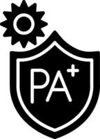 Pa Glyph Icon vector