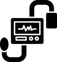 Sphygmomanometer Glyph Icon vector