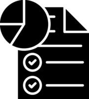 Statistics Glyph Icon vector