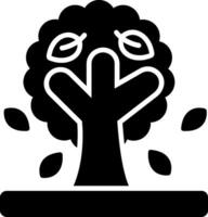 Tree Glyph Icon vector