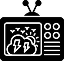 Television Glyph Icon vector