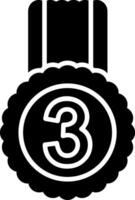 3rd Prize Glyph Icon vector