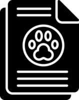 Document Glyph Icon vector