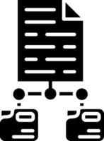 Document File Glyph Icon vector