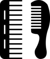 Comb Glyph Icon vector