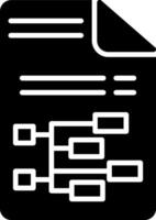 Hierarchical Glyph Icon vector