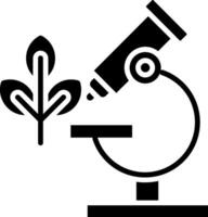 Microscope Glyph Icon vector